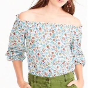 Jcrew Liberty off shoulder top xxs